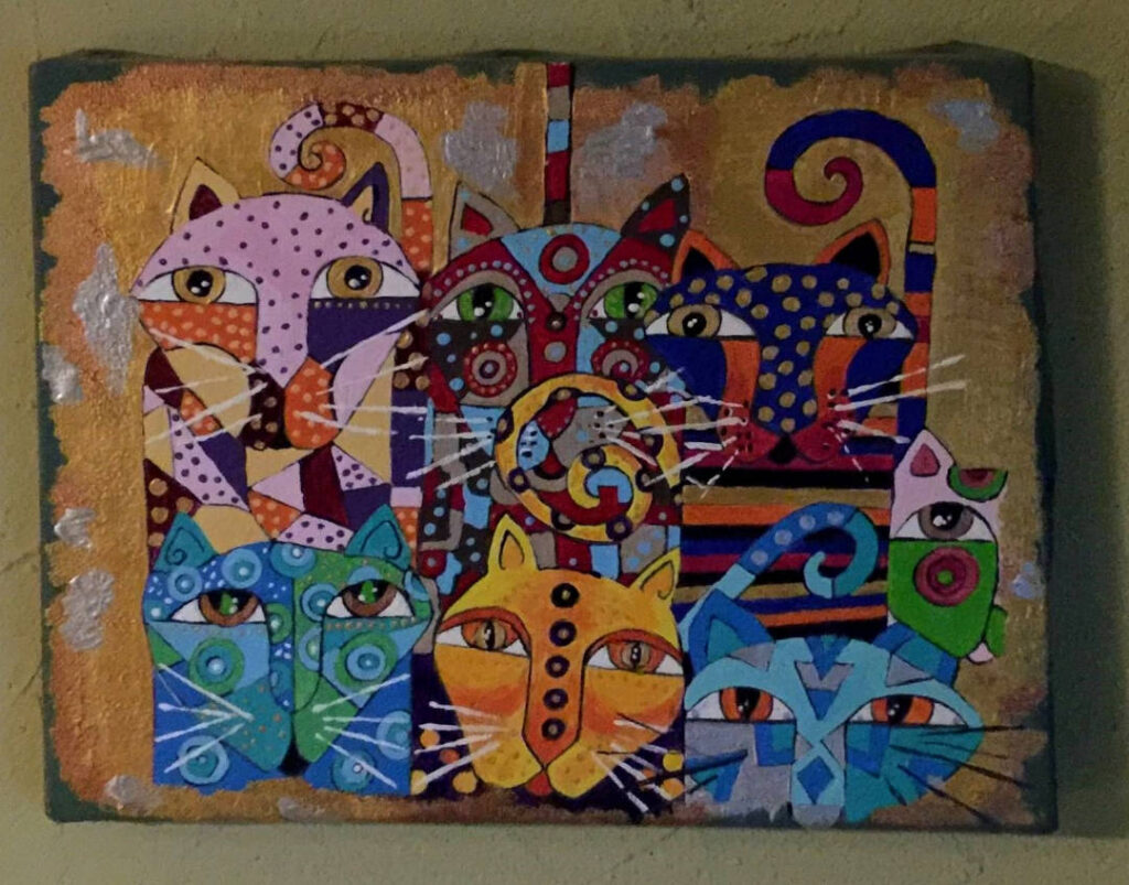 Katzen Acryl B9