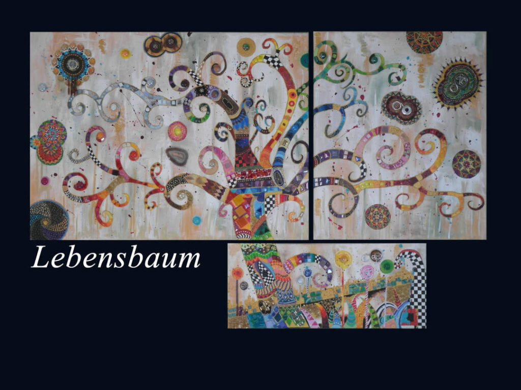 Lebensbaum Acryl Gemälde