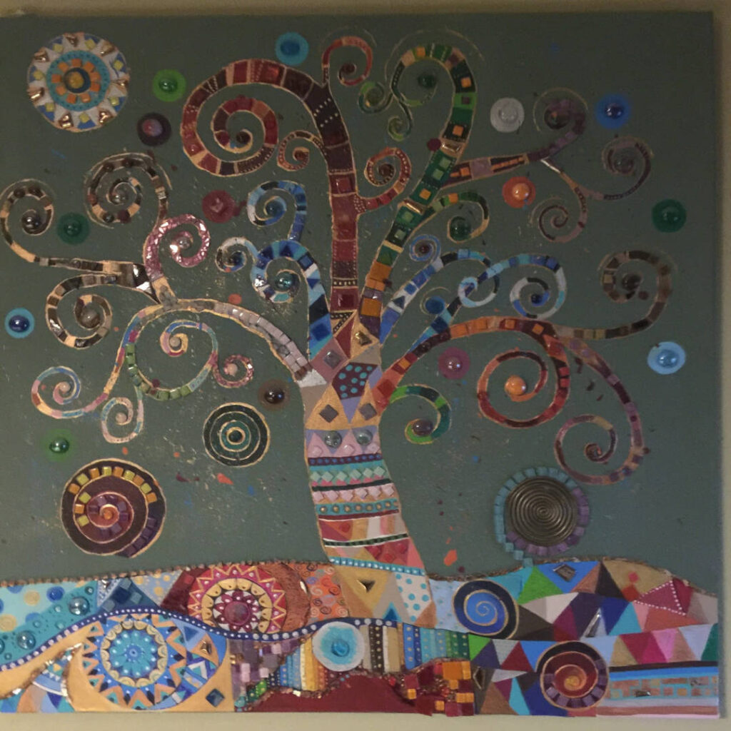 Lebensbaum Acryl Gemälde