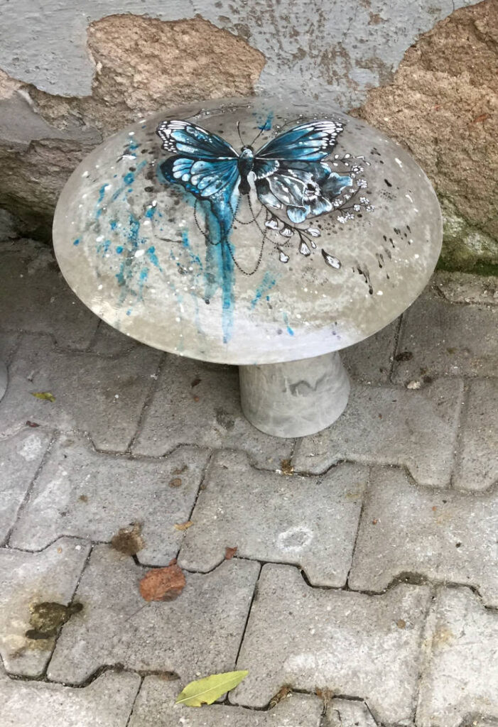 Pilze aus Beton