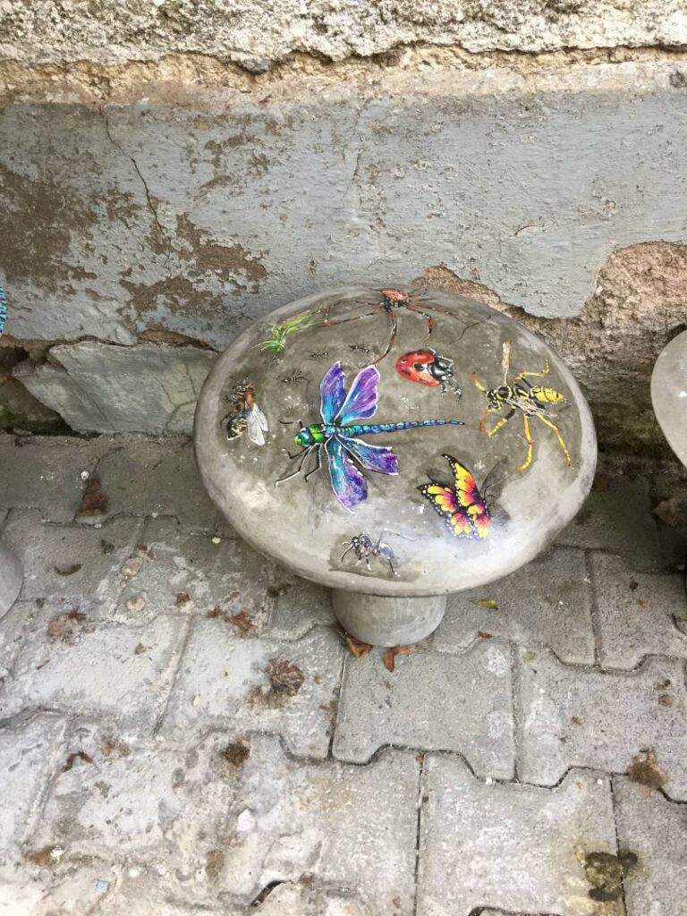 Pilze aus Beton