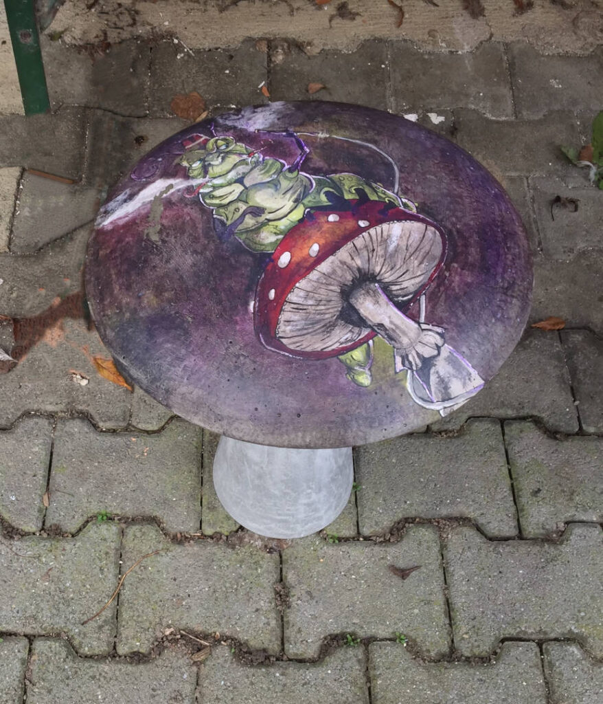 Pilze aus Beton