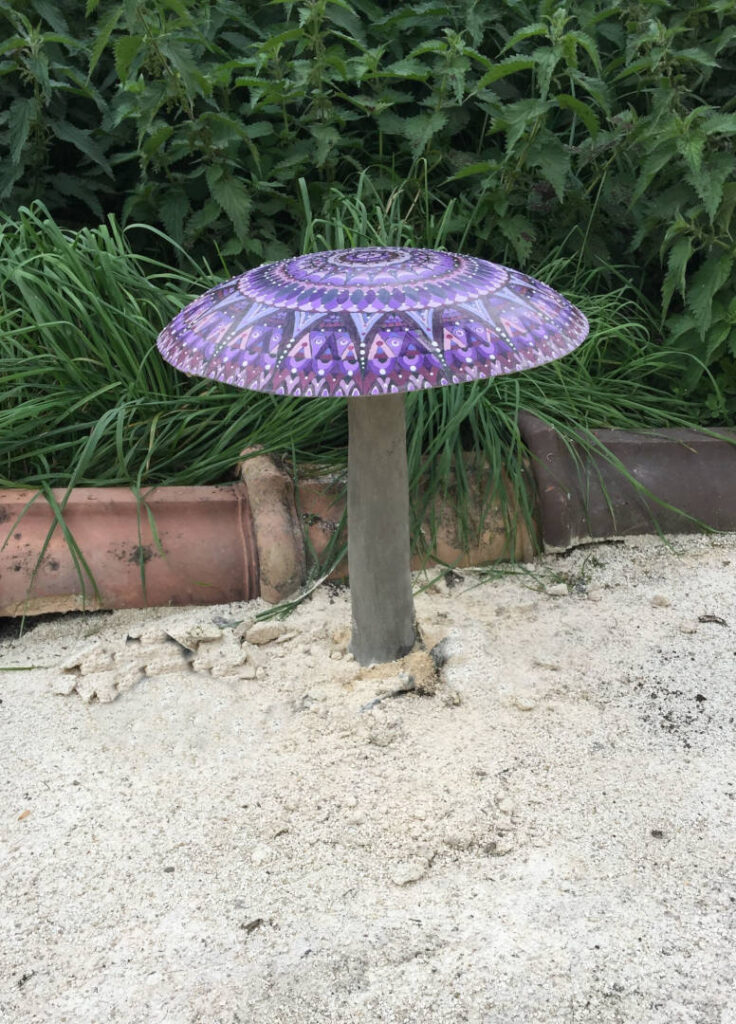 Pilze aus Beton
