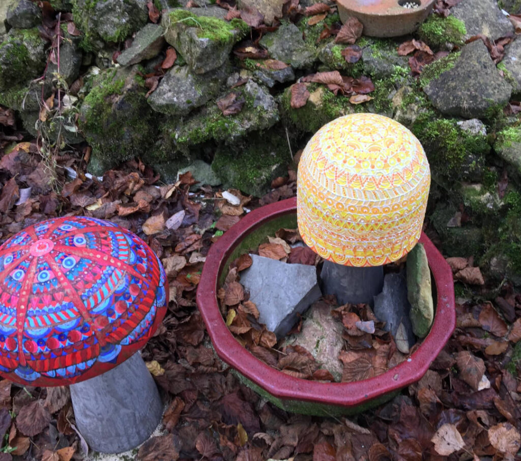 Pilze aus Beton