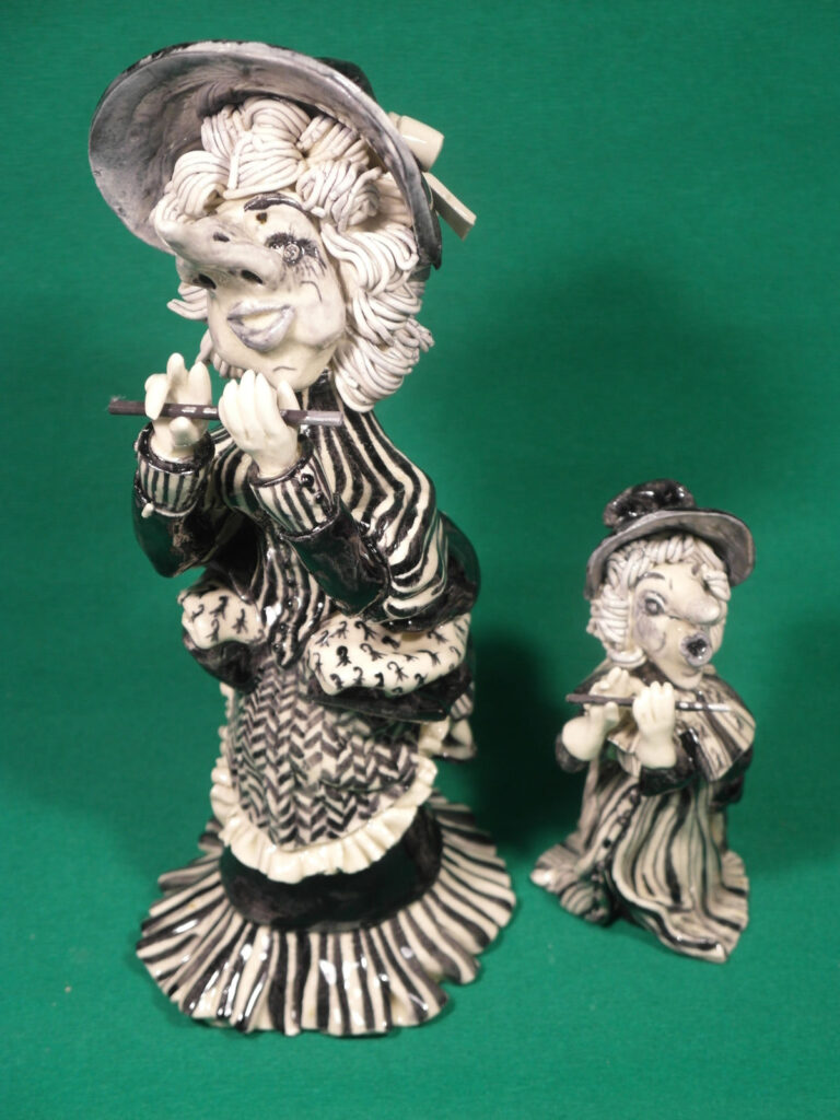 Basler Fasnachtsfigur Alti Dante x2