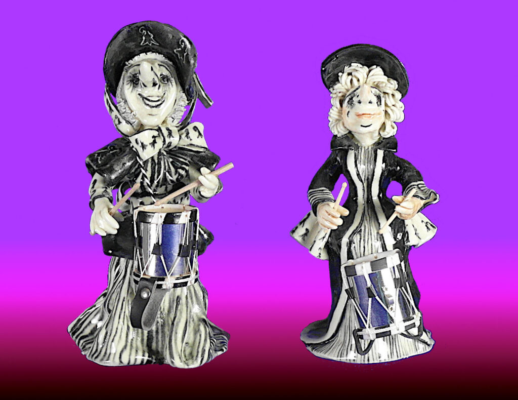 Basler Fasnachtsfigur 2 Dante als Trommler