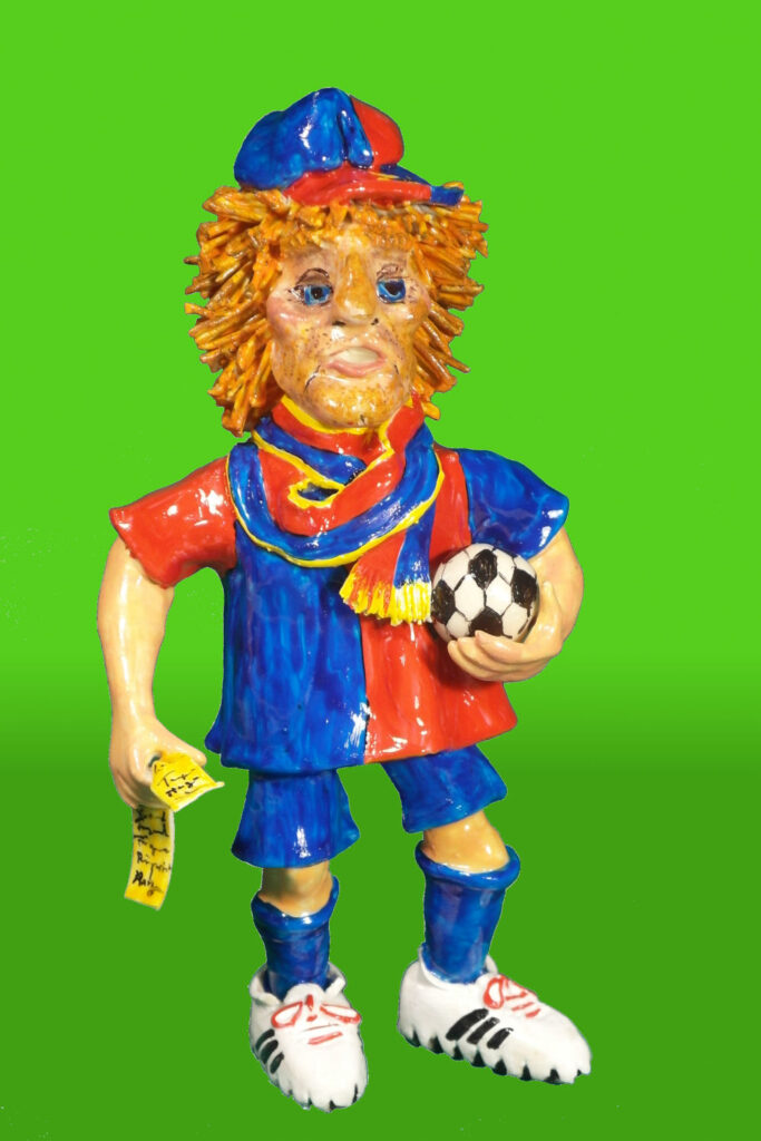 Fasnachtsfigur FCB Spieler